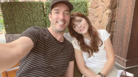 Jonathan Scott and his new wife.